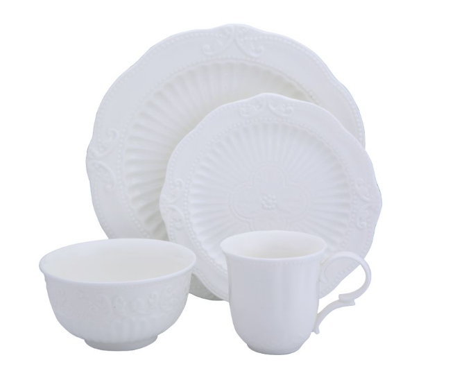 Darlene Dinnerware 4 Pcs/Set ชุดถ้วยจานแก้ว